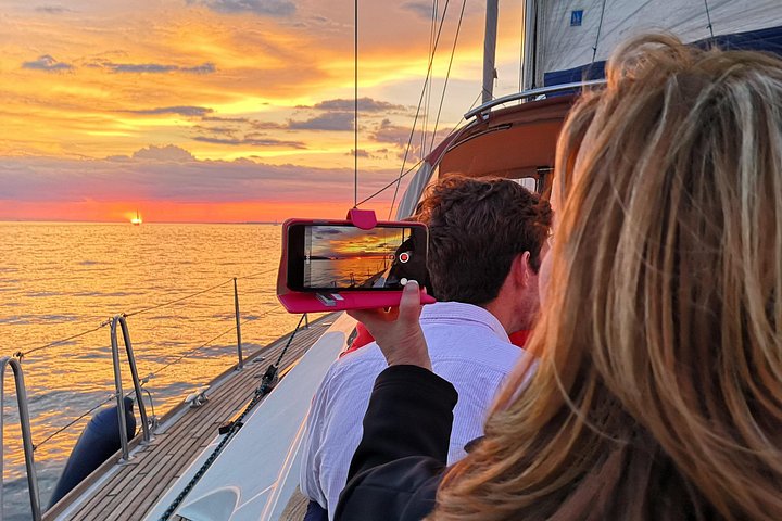 Lisbon Sunset Sailing Tour on Luxury Sailing Yacht with 2 Drinks, photograph 1