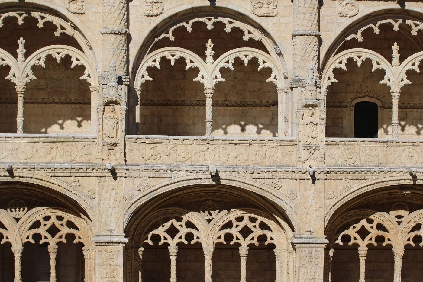 The upper floor of the cloister, stairs only